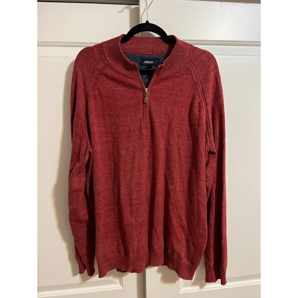 Johnnie-O Cotton 1/4‎ Zip Pullover - Size L